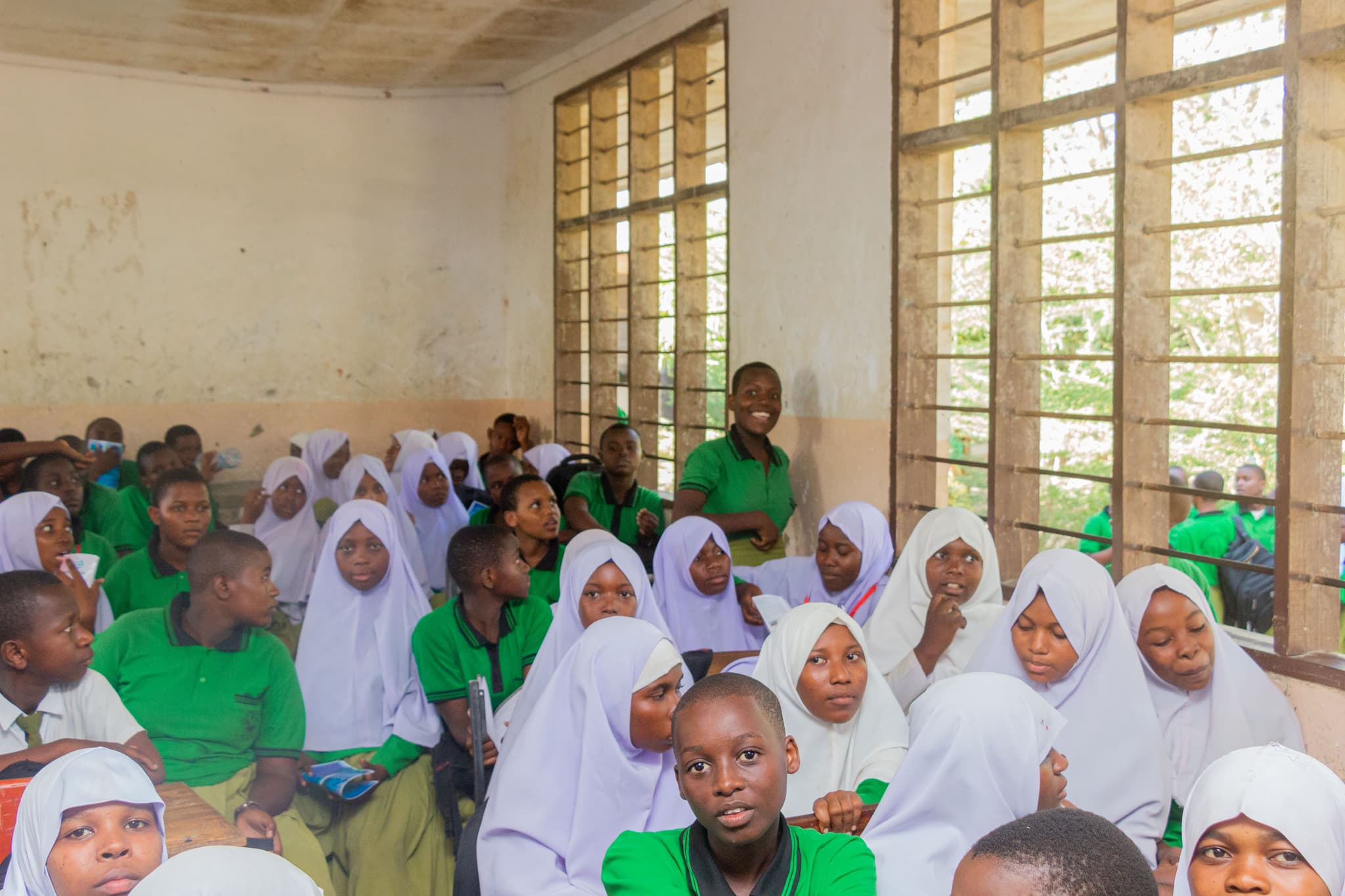 Beach cleanup activity